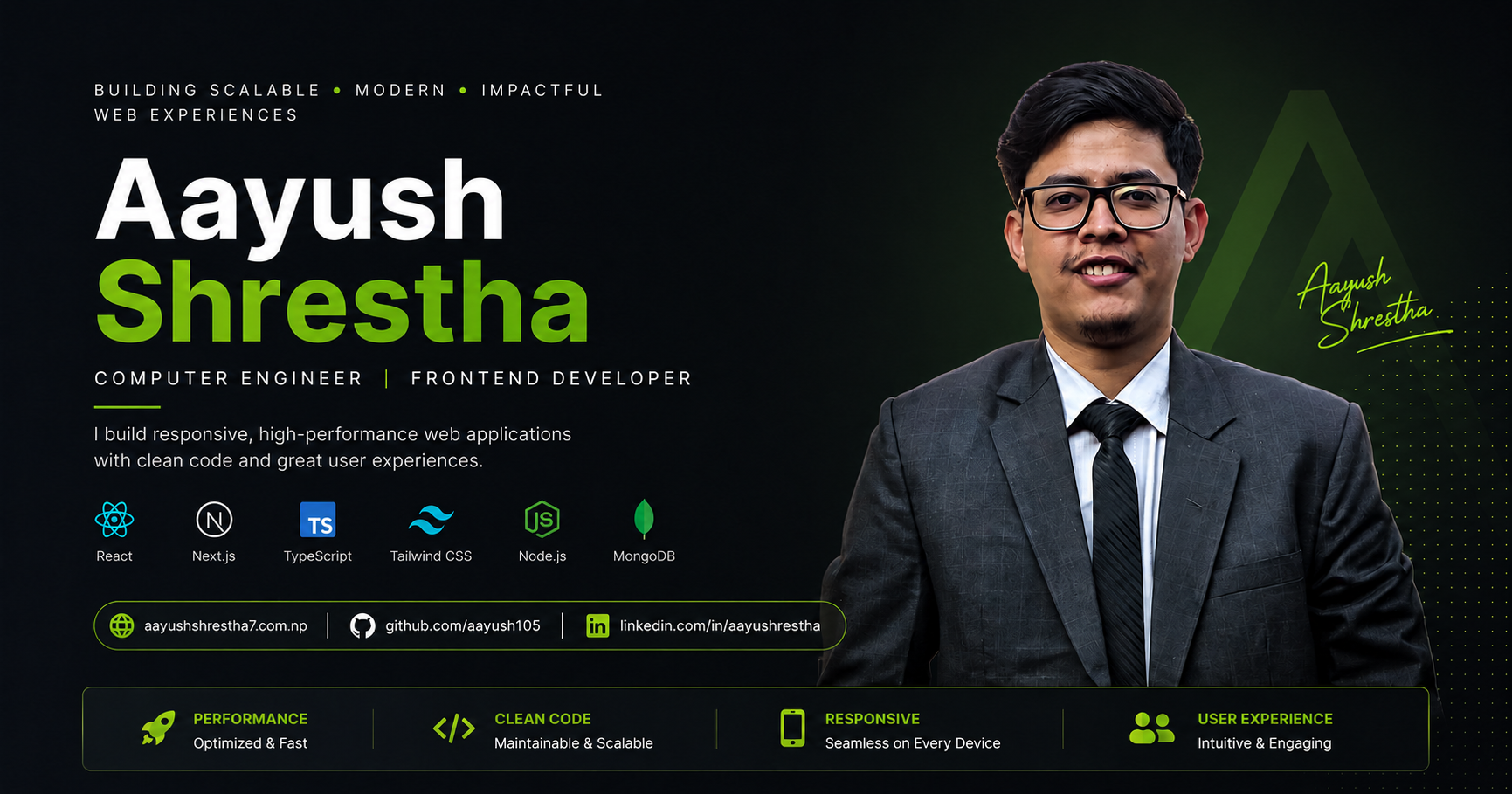 Aayush Shrestha | Computer Engineer & Frontend Developer